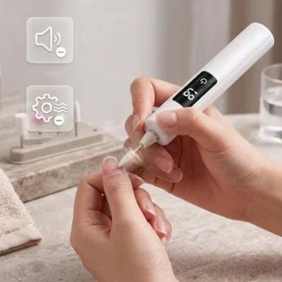 🔥 LAST DAY 49% OFF-Electric Nail Grinder With LED Light