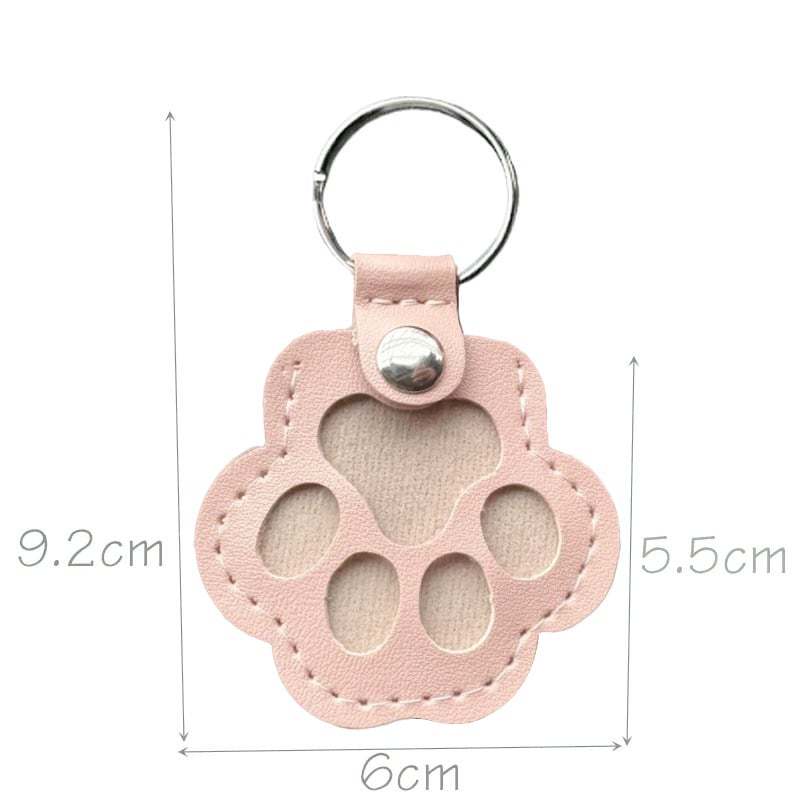 🐾Pet Paw Shaped Leather Keychain