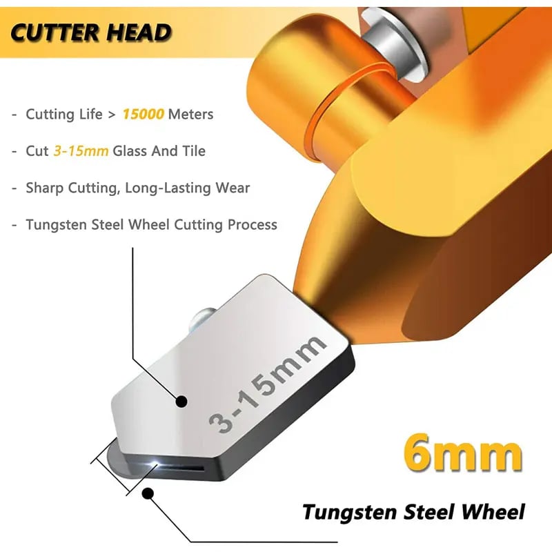 🔧Professional 2-in-1 Ceramic & Glass Tile Cutter - Portable Construction Hand Tool for Perfect Cuts
