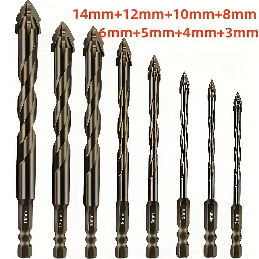 🔥New Four-Flute Sawtooth Eccentric Drill Bit Set(1 Set 6 PCS) 🔥