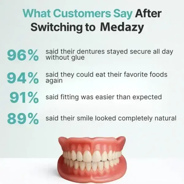 [OFFICIAL STORE]MedazyTM Custom-Fit Full Functional Dentures
