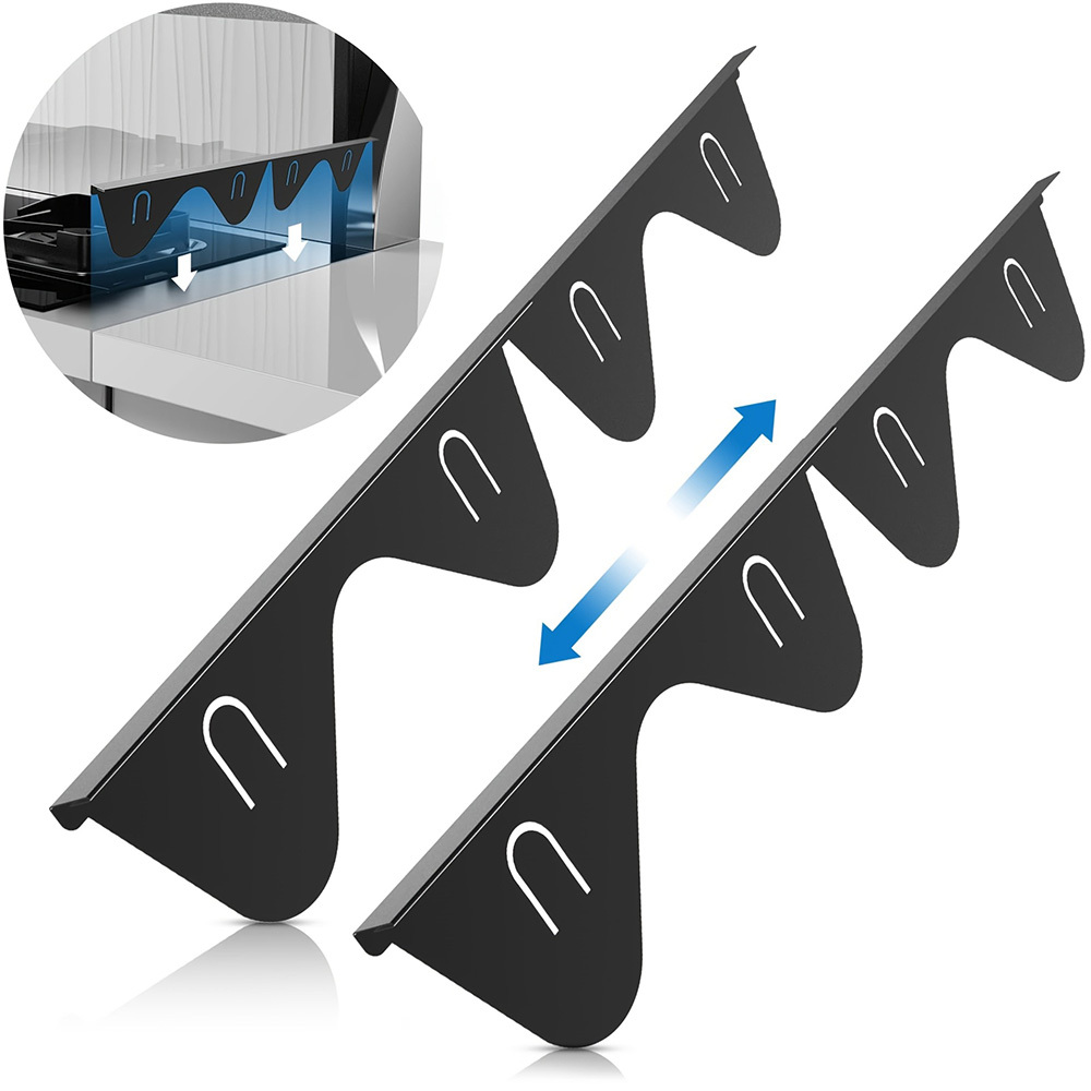 No More Food Falling – Retractable Stainless Steel Stove Gap Covers