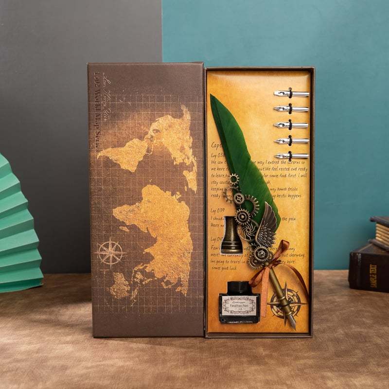 Father's day gift❤️Vintage Steampunk Quill Pen