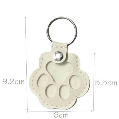 🐾Pet Paw Shaped Leather Keychain