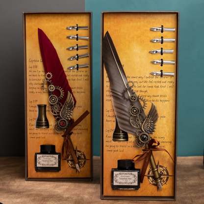 Father's day gift❤️Vintage Steampunk Quill Pen