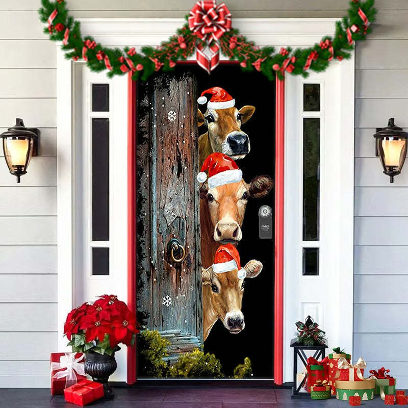 2026 Christmas Front Door Decoration