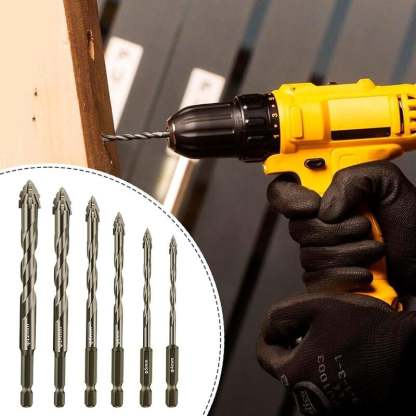 🔥New Four-Flute Sawtooth Eccentric Drill Bit Set(1 Set 6 PCS) 🔥