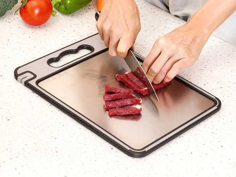 Pure Titanium Cutting Board - Cut clean, cook safer