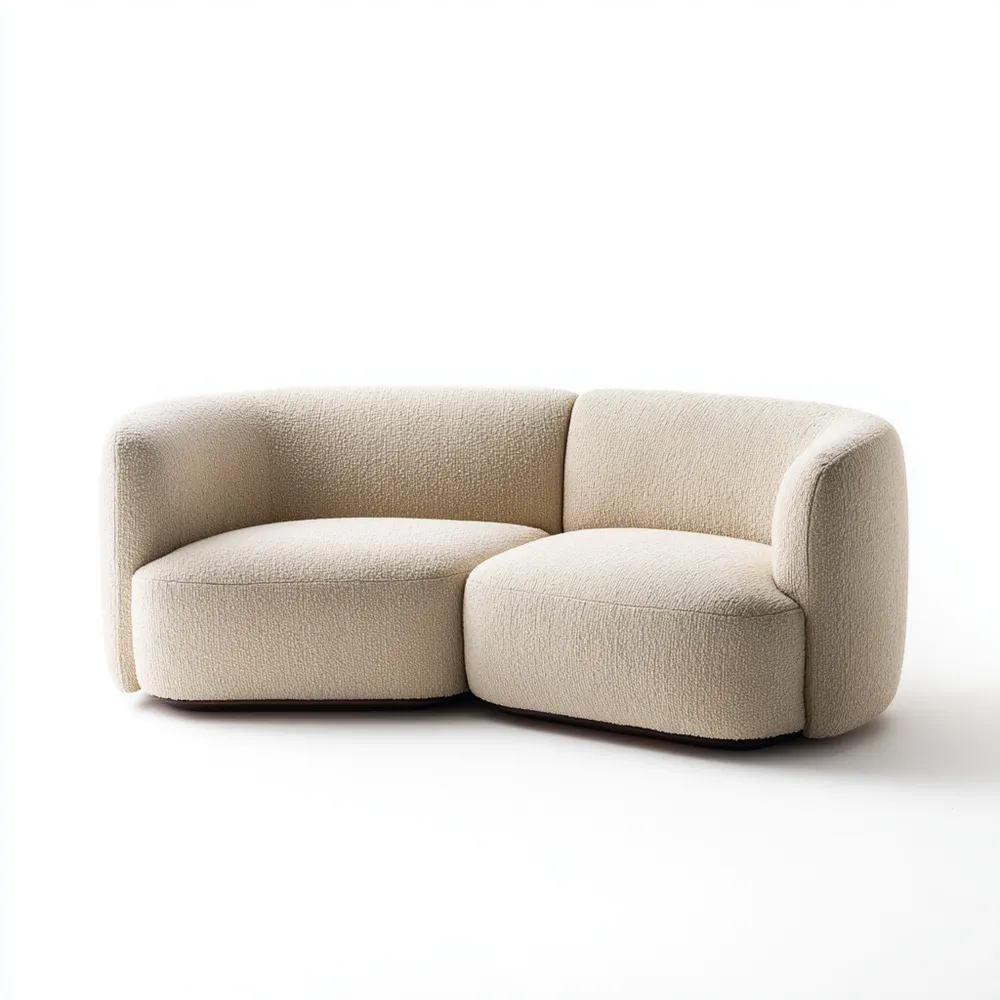 Divano componibile in tessuto 200x95x85 cm – Beige – Design moderno