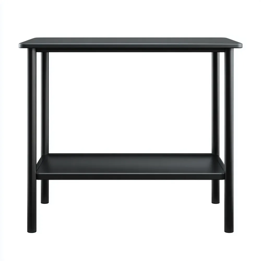 Scaffale di stoccaggio in Metallo 90x45x75 cm - Nero - Design Moderno