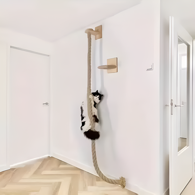 Wooden cat rack cat scratching post