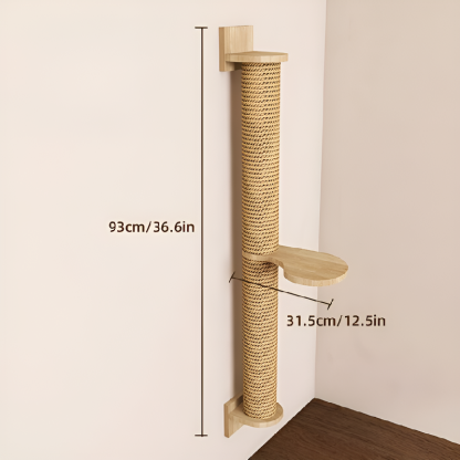 Wooden cat rack cat scratching post