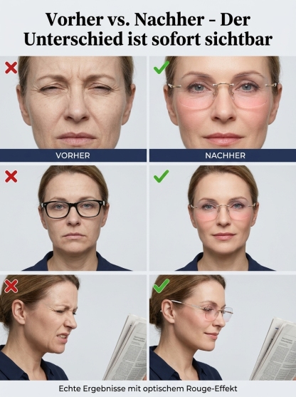 Diamantschliff Luxus-Lesebrille (Rahmenlos) – Elegante Sicht ohne Oma-Look