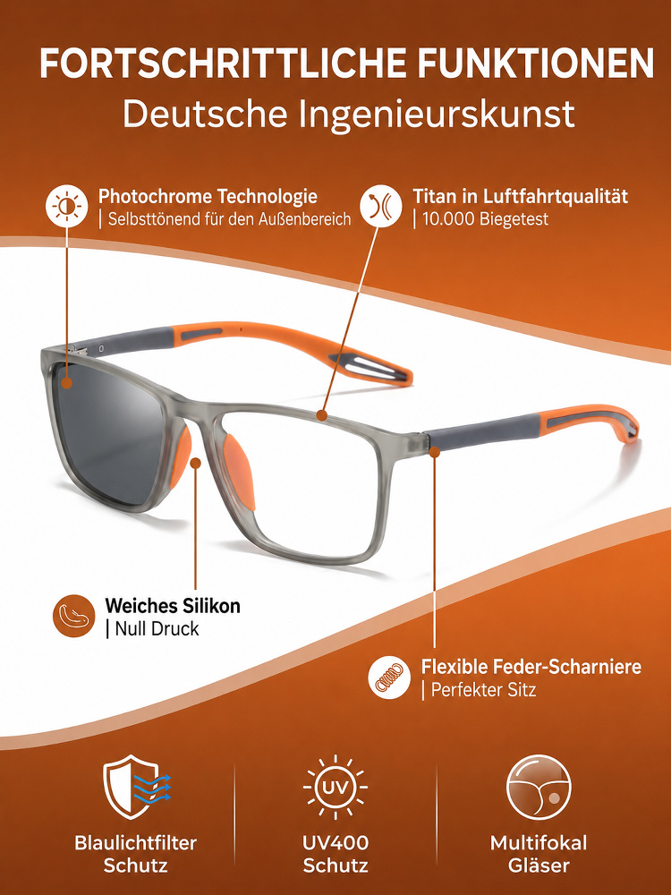 【🚀 Jena-Optik Smart-Fokus 🚀】Intelligente Brille: Autofokus in 0,1 Sekunde! ✨