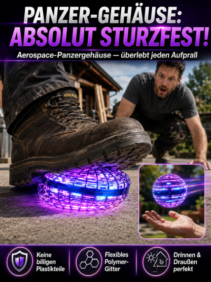 【🛸 Magischer LED-Fliegeball】Schwebender Lichtkugel-Spielzeug