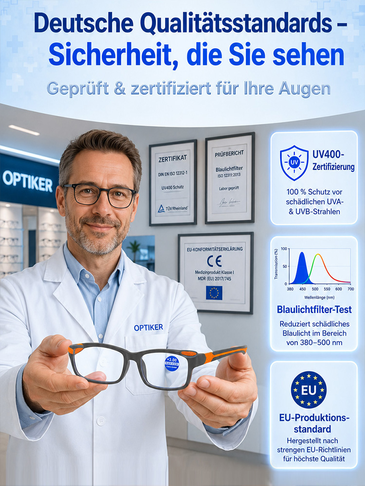 【✨ Smart-Brille ✨】Autofokus-Tech: Fern & Nah in einer Brille! 🚀