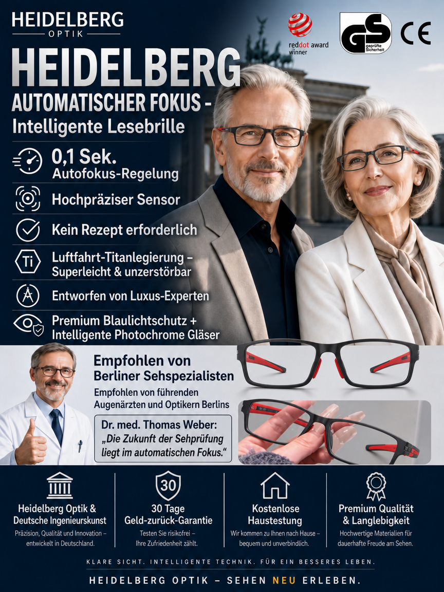 【✨ Smart-Brille ✨】Auto-Fokus von -1000° bis +1000°: Tschüss Sehtest! 🚀