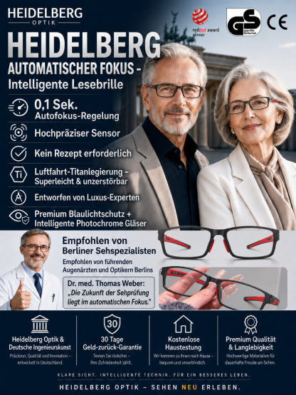 【✨ Smart-Brille ✨】Auto-Fokus von -1000° bis +1000°: Tschüss Sehtest! 🚀