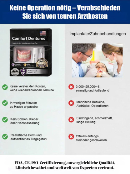 【🚀Schweizer-Technik-Sale🚀】Smart-Flex-Gebiss: Perfekter-Sitz-in-3-Min! 🦷