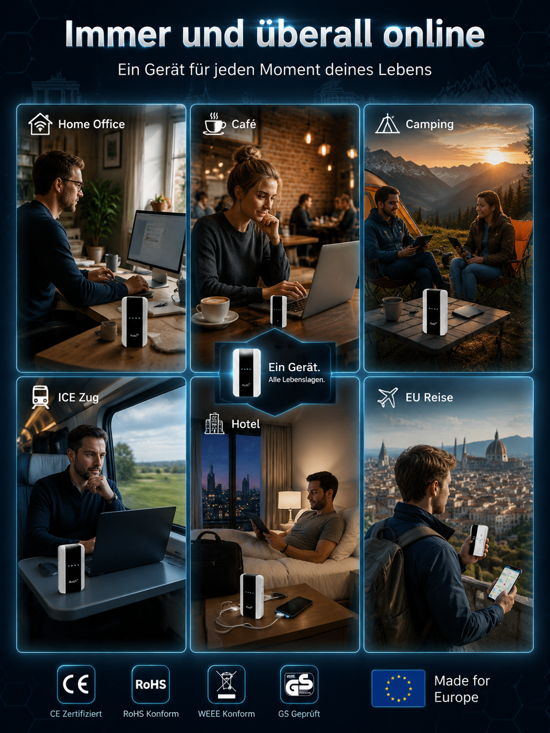 📶 5G-Pocket-Terminal: Unbegrenztes Internet in Europa! 🌍