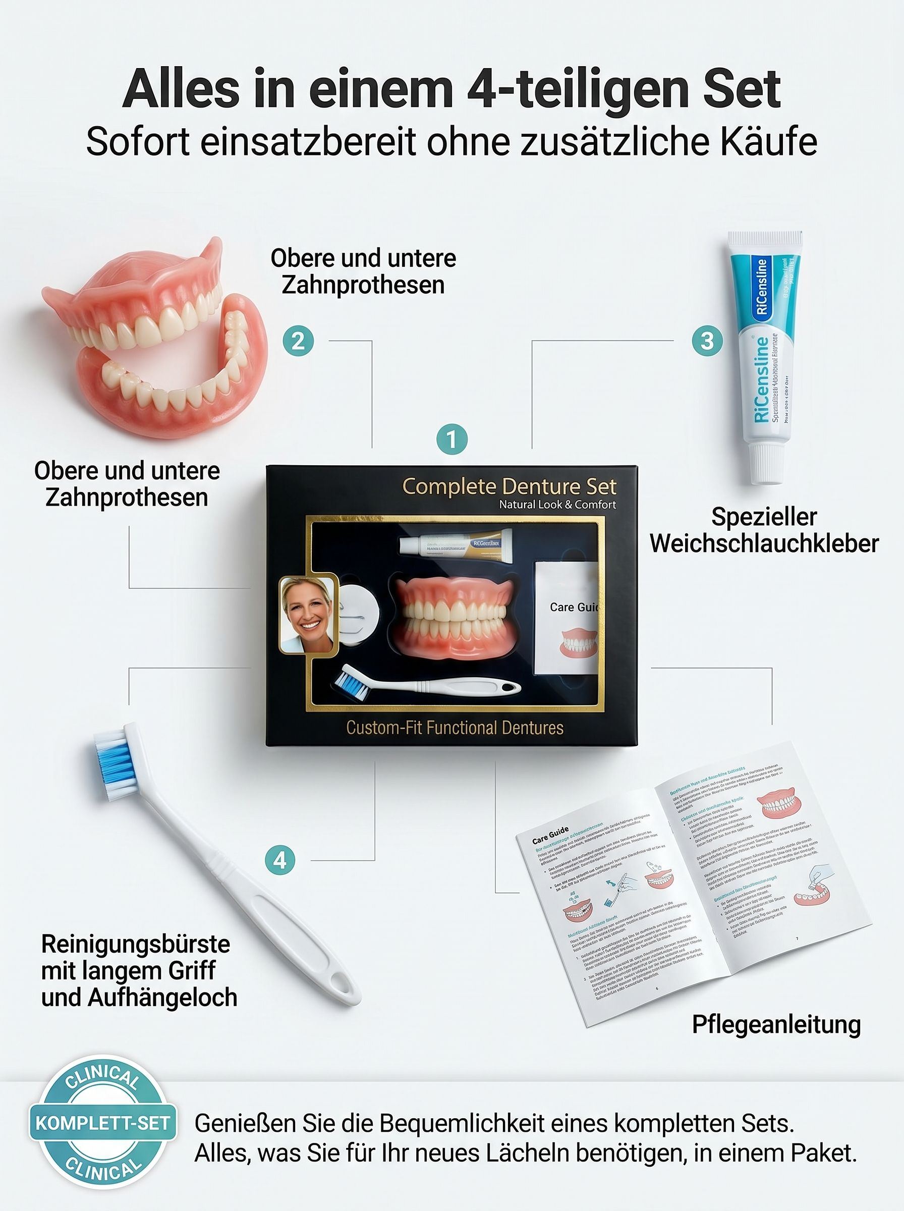 【🦷 Smart-Prothese 🦷】Perfekter Zahnersatz: In 3 Min. angepasst – ohne Zahnarzt! ✨