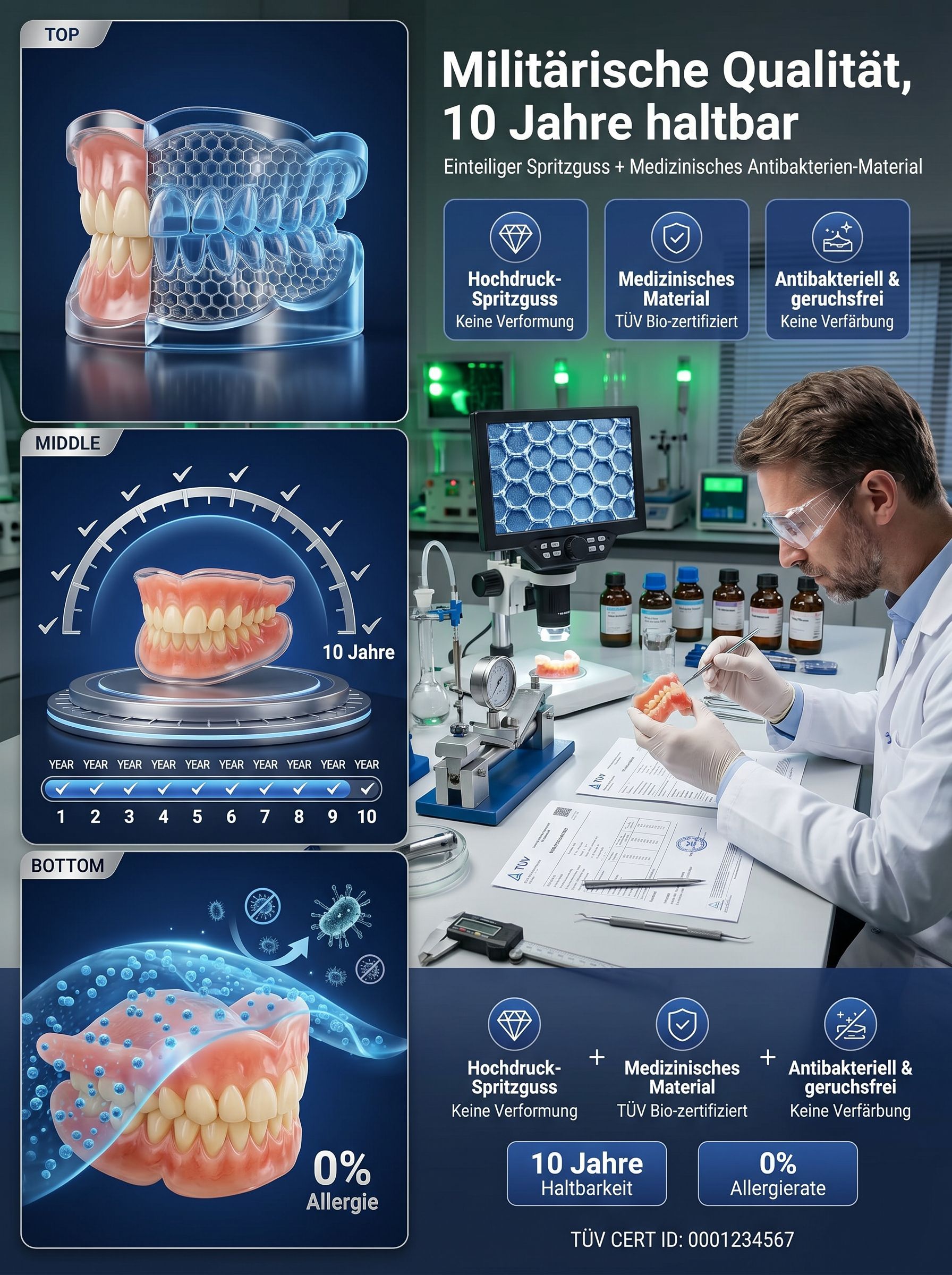 【🚀Zahnarzt-Standard🚀】Unsichtbare-Veneers: Perfektes-Lächeln-in-1s! 🦷