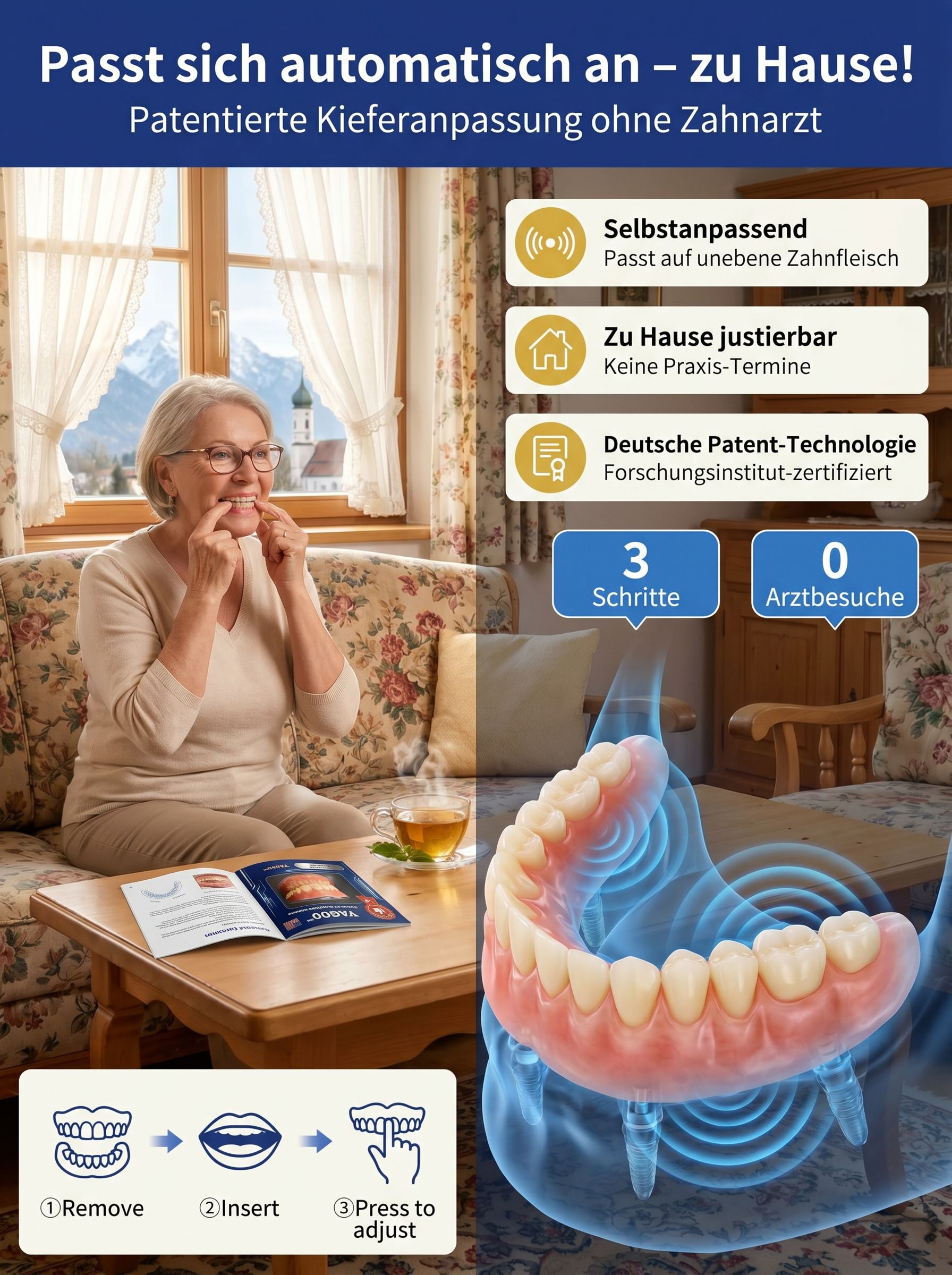 【🚀Zahnarzt-Standard🚀】Unsichtbare-Veneers: Perfektes-Lächeln-in-1s! 🦷
