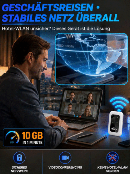 ✨ Tragbares AI-Satelliten-WLAN 2026 | 0 € Monatsgebühren • Ohne SIM-Karte • TÜV-Geprüft