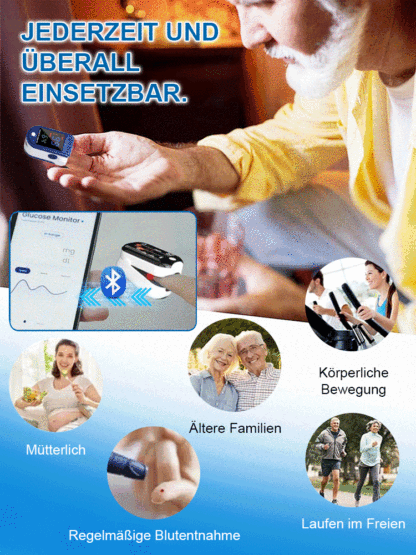 【💯 Gesundheit in nur 5 Sekunden! 💯】Smarter Charité-Monitor 🏥 SpO2 & Puls-Check in Echtzeit. 🔴 Integrierte Rotlicht-Therapie.
