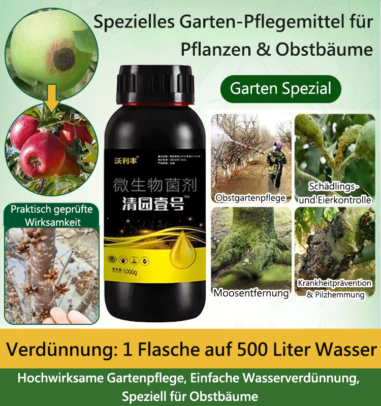 【Eine Flasche verdünnt mit Wasser auf 1000 Pfund】Pflanzen- und Obstbaumreinigungsmittel