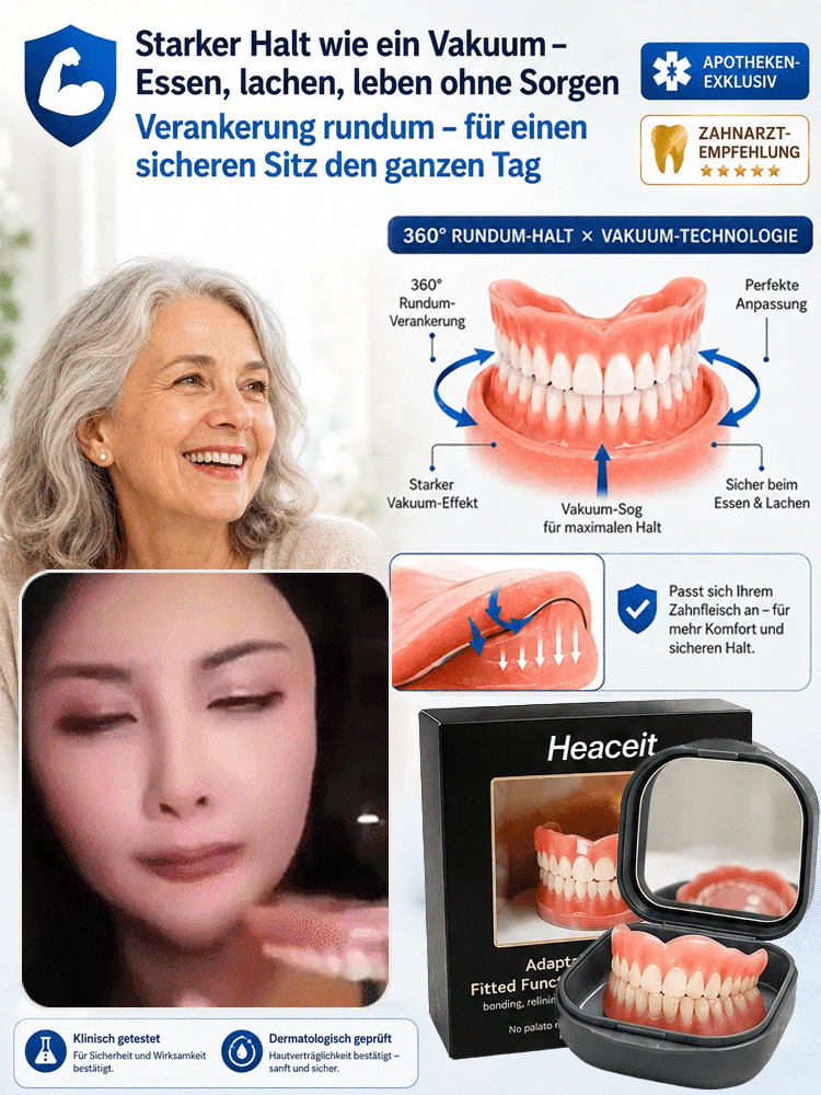【✨ Flexi-Prothese ✨】Neues Lächeln in nur 3 Minuten: Absolut unsichtbar! 😁