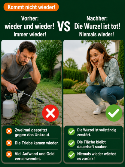 🔥 Profi-Unkrautvernichter: Schnelle Wirkung in 24 Stunden! ⏳