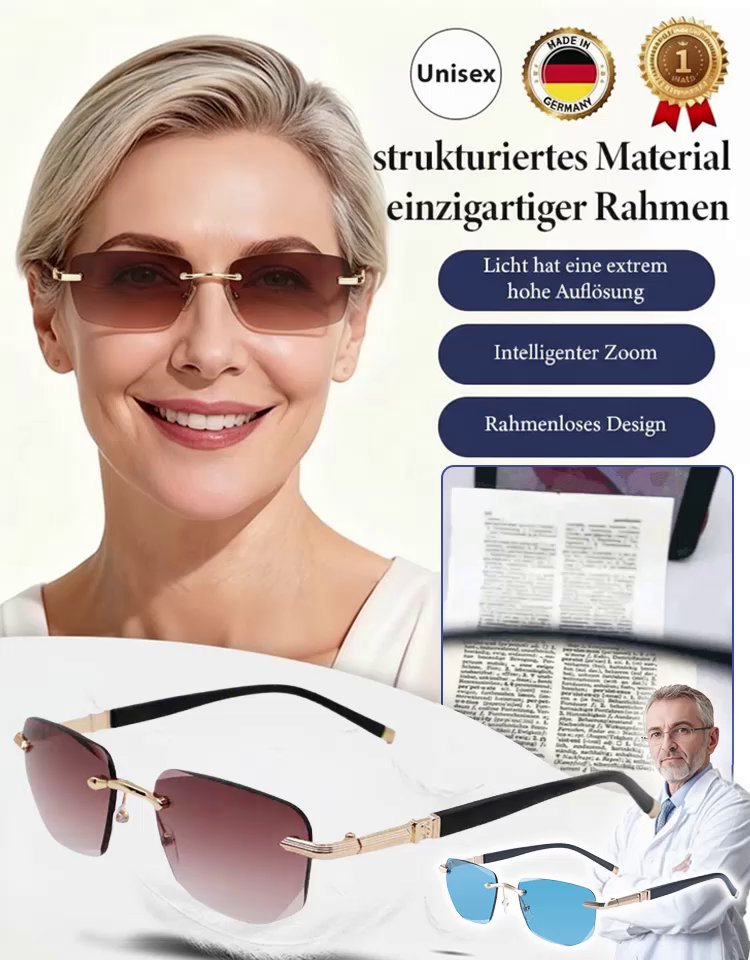 【💯 Schluss mit unscharfer Sicht! 💯】 Intelligente Auto-Fokus-Brille aus Jena 🇩 Passt sich in 0,1s an. 👓 Für Handy, PC & Auto. 🛡️ Ultraleichtes Titan, bruchsicher & biegsam. 🌞️ Inkl. automatischer Sonnen-Tönung & Blaulichtfilter.