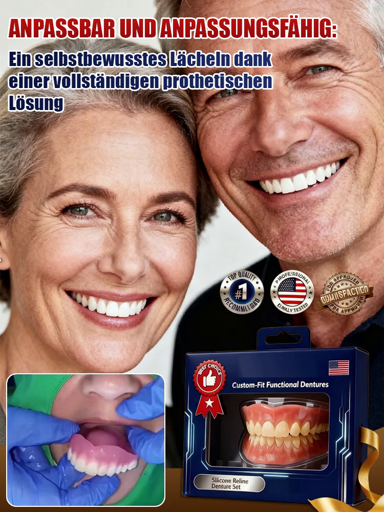 【💎Schweizer-Dental-Technik💎】Profi-Zahnersatz-Set:Ohne-Kleber-perfekter-Halt 🦷