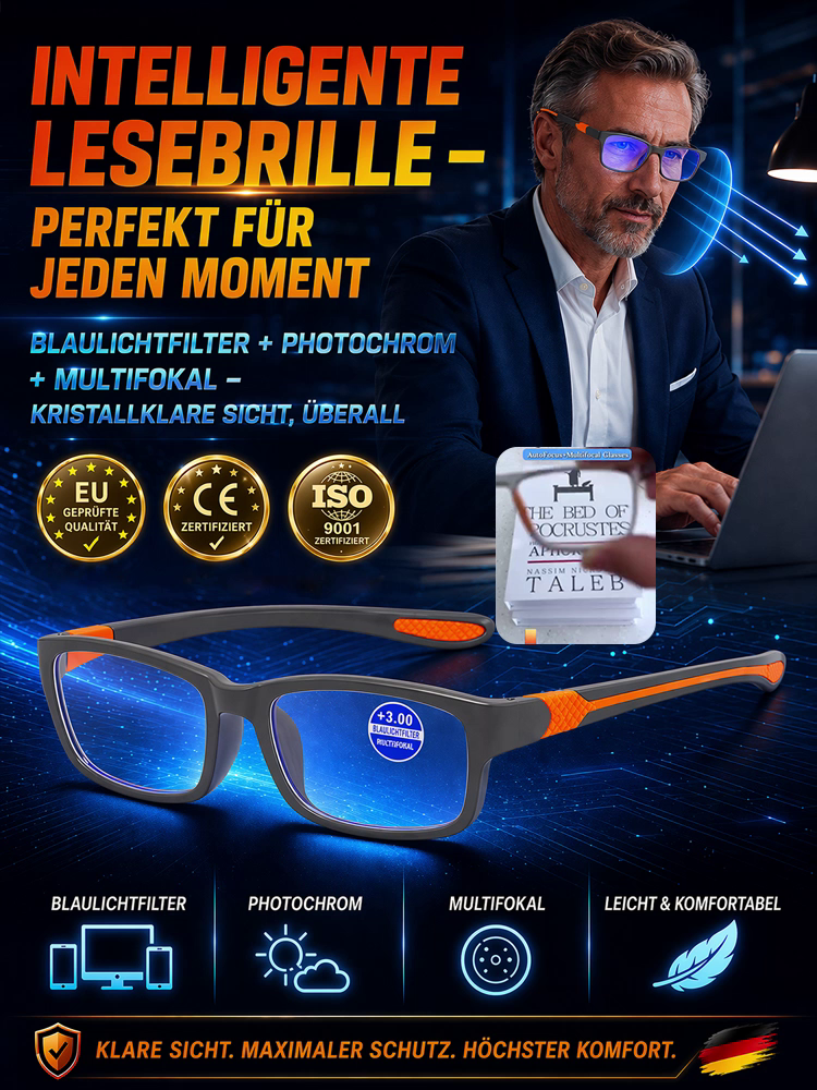 【✨ Smart-Brille ✨】Autofokus-Tech: Fern & Nah in einer Brille! 🚀