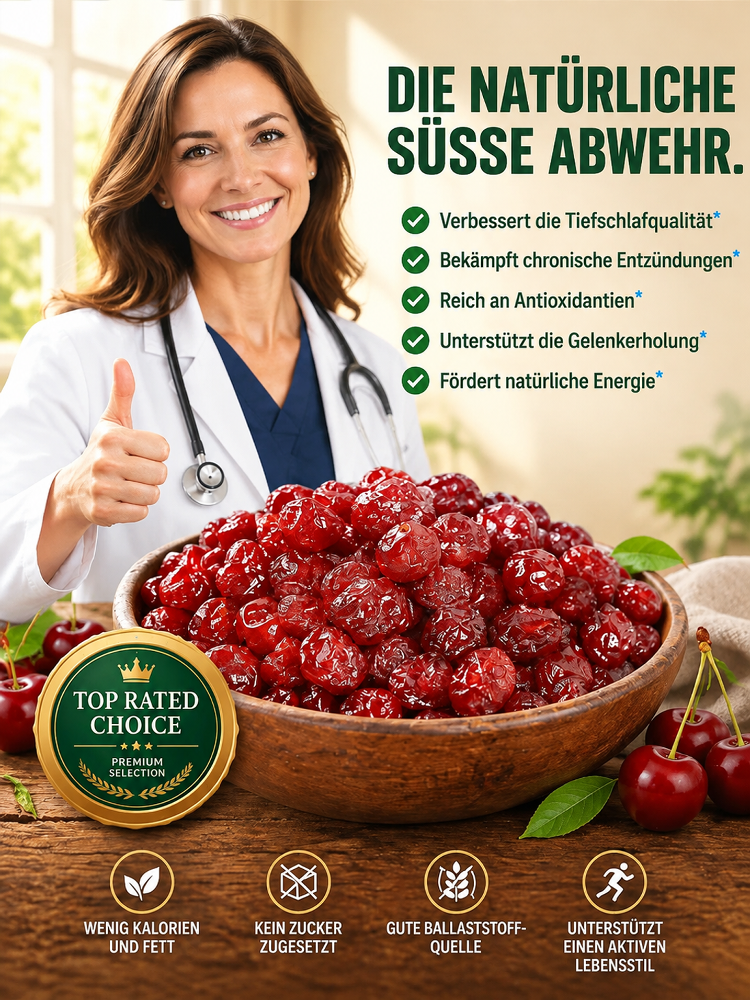 ✨ Montmorency Sauerkirschen  | Reich an Anthocyanen • 100% Natur & Ohne Zusatzstoffe • Gelenkgesundheit