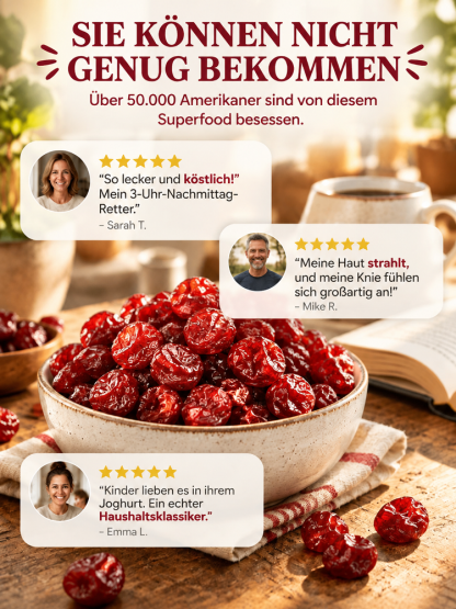 ✨ Montmorency Sauerkirschen  | Reich an Anthocyanen • 100% Natur & Ohne Zusatzstoffe • Gelenkgesundheit