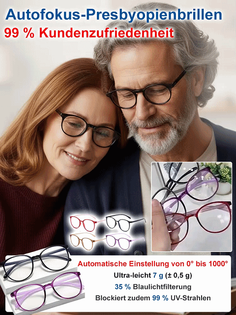 【💎Automatische-Fokus-Anpassung💎】Intelligente-Autofokus-Brille: Selbsttönende-Gläser 👓