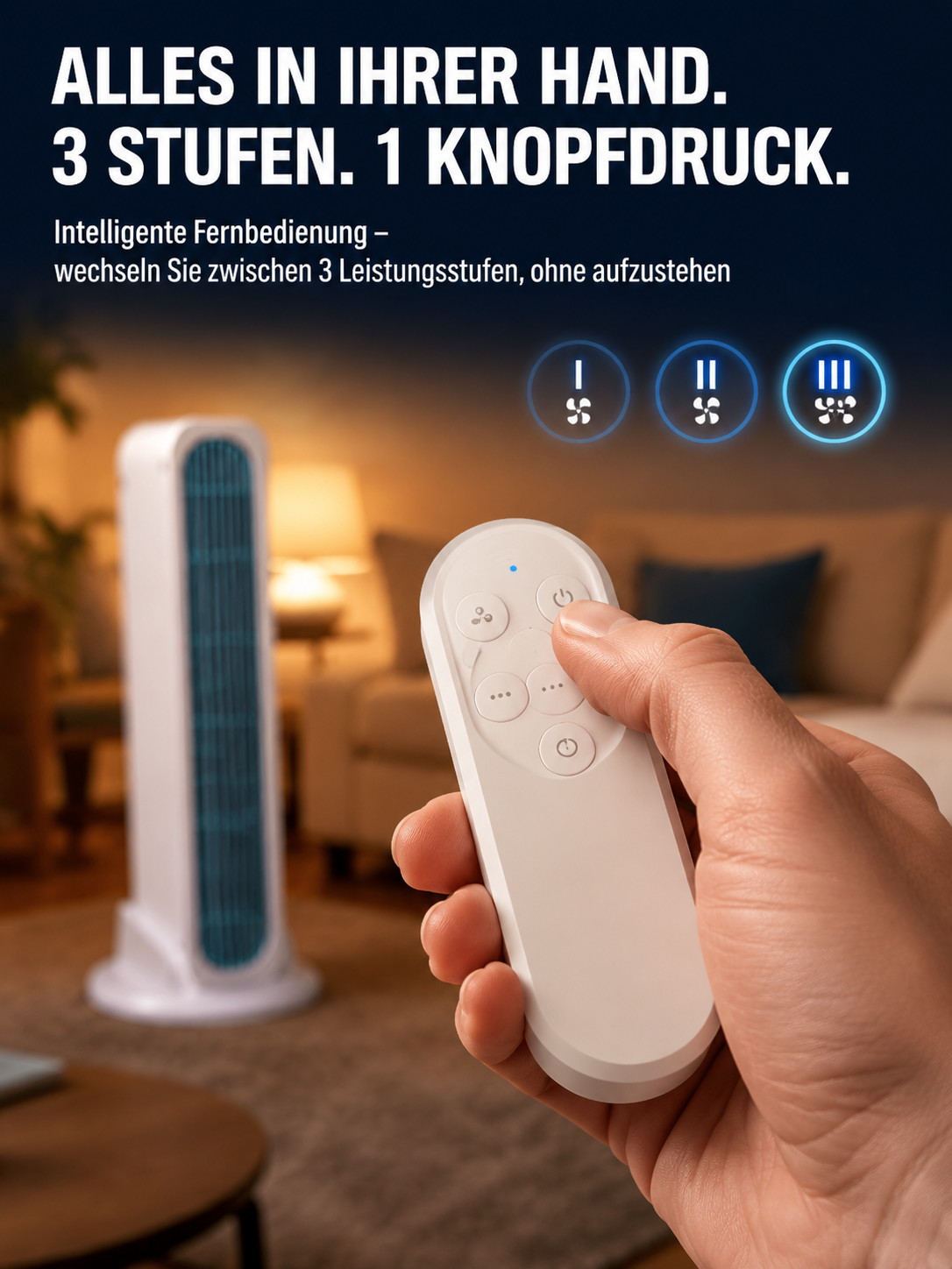 【✨ Smart-Ventilator ✨】Mega-Akku: 1 Woche Laufzeit & Typ-C-Laden! 🚀