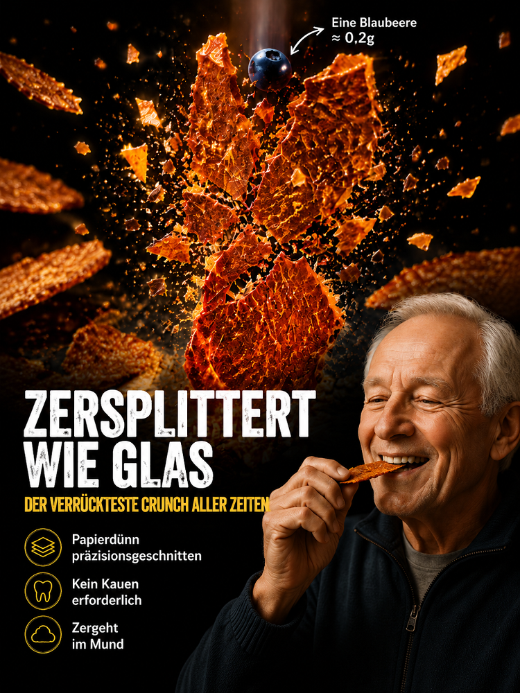 🥩 Premium Angus Rind Jerky Crisps | 100% Weiderind • Hochprotein • Keto-geeignet