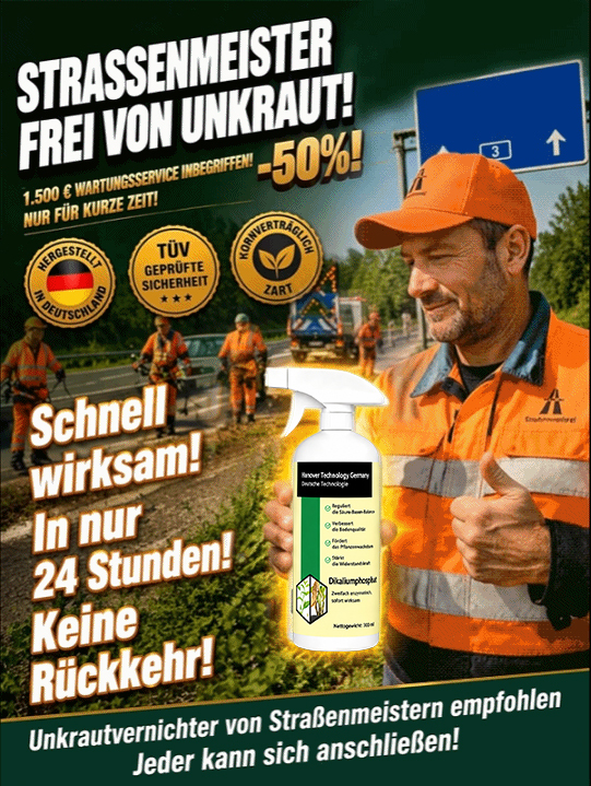 🔥 Profi-Unkrautvernichter: Schnelle Wirkung in 24 Stunden! ⏳