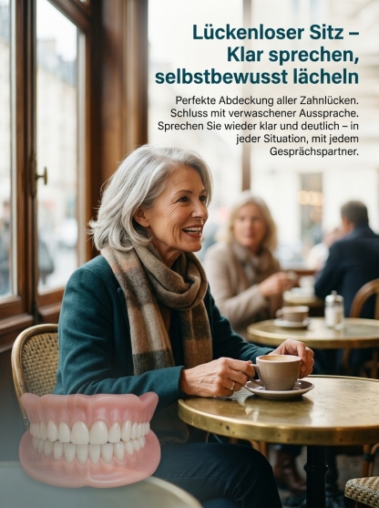【🦷 Smart-Prothese 🦷】Perfekter Zahnersatz: In 3 Min. angepasst – ohne Zahnarzt! ✨