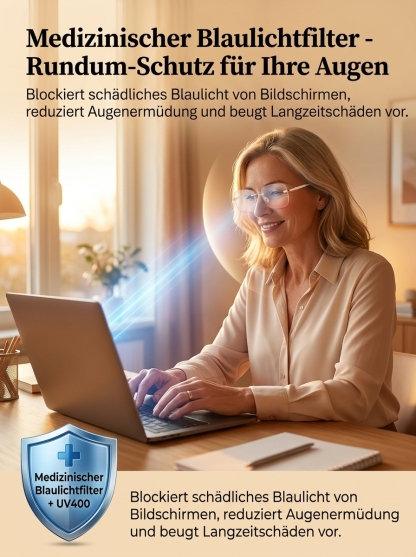 Diamantschliff Luxus-Lesebrille (Rahmenlos) – Elegante Sicht ohne Oma-Look