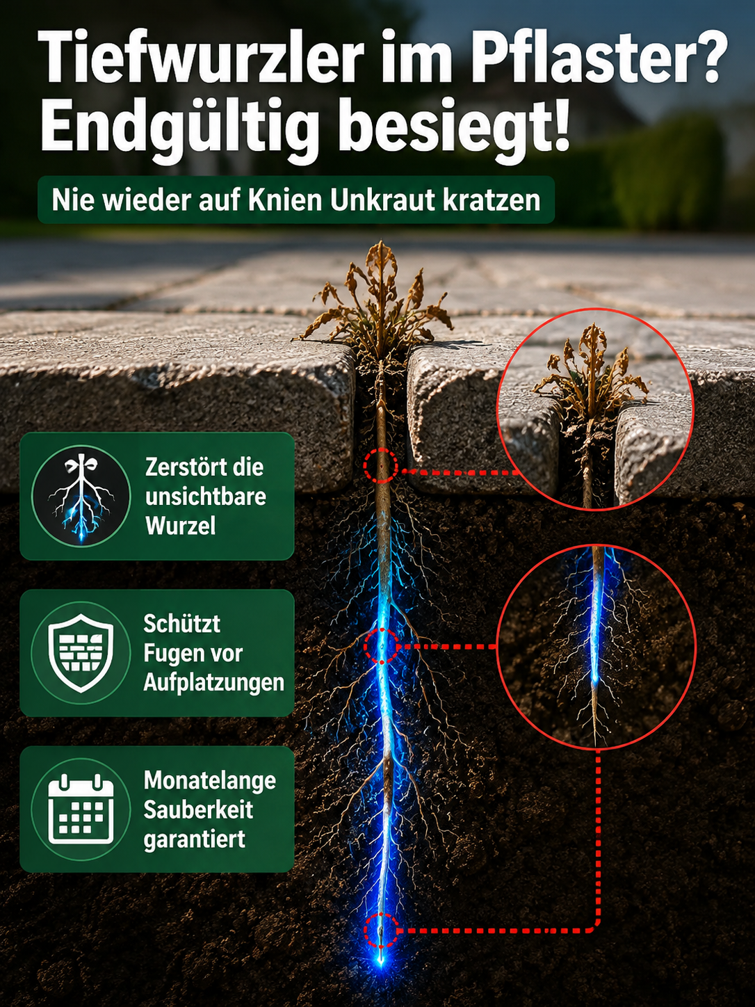 🌿 Profi-Unkrautvernichter: Wurzeltiefe Express-Wirkung in 24h! ⚡