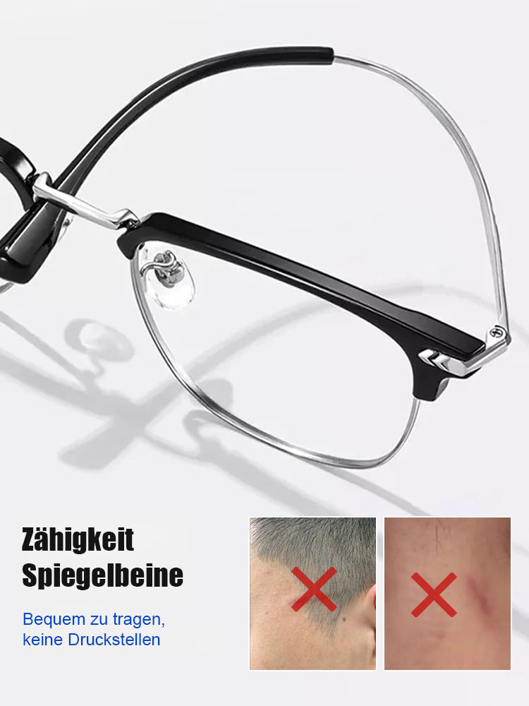 Automatisch fokussierende, blaulichtfilternde Lesebrille für Senioren