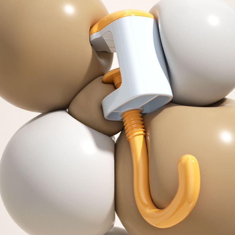 Gancho de Mesa Ajustable sin Clavos