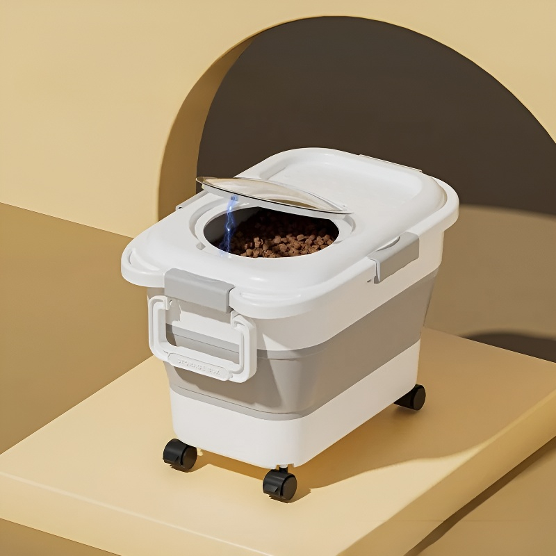 Contenedor plegable para comida de mascotas