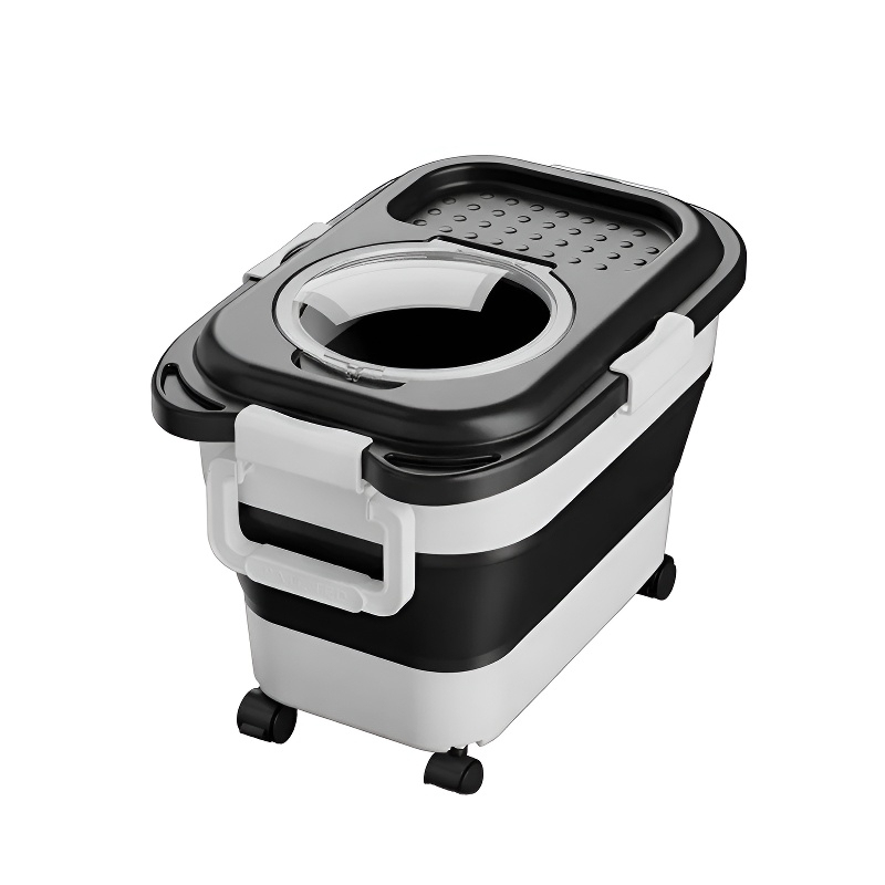 Contenedor plegable para comida de mascotas