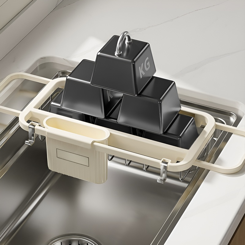 Estante de platos multifuncional de gran capacidad para cocina