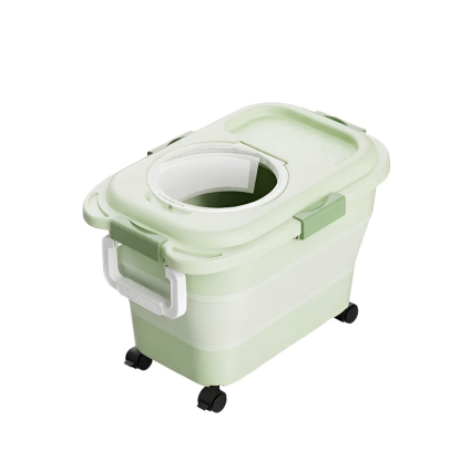 Contenedor plegable para comida de mascotas